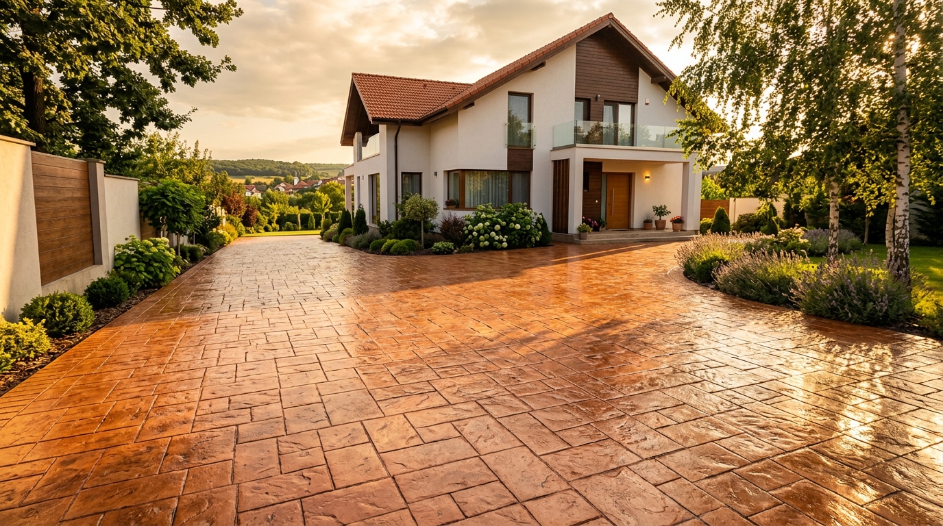Beton amprentat executat de Evi
